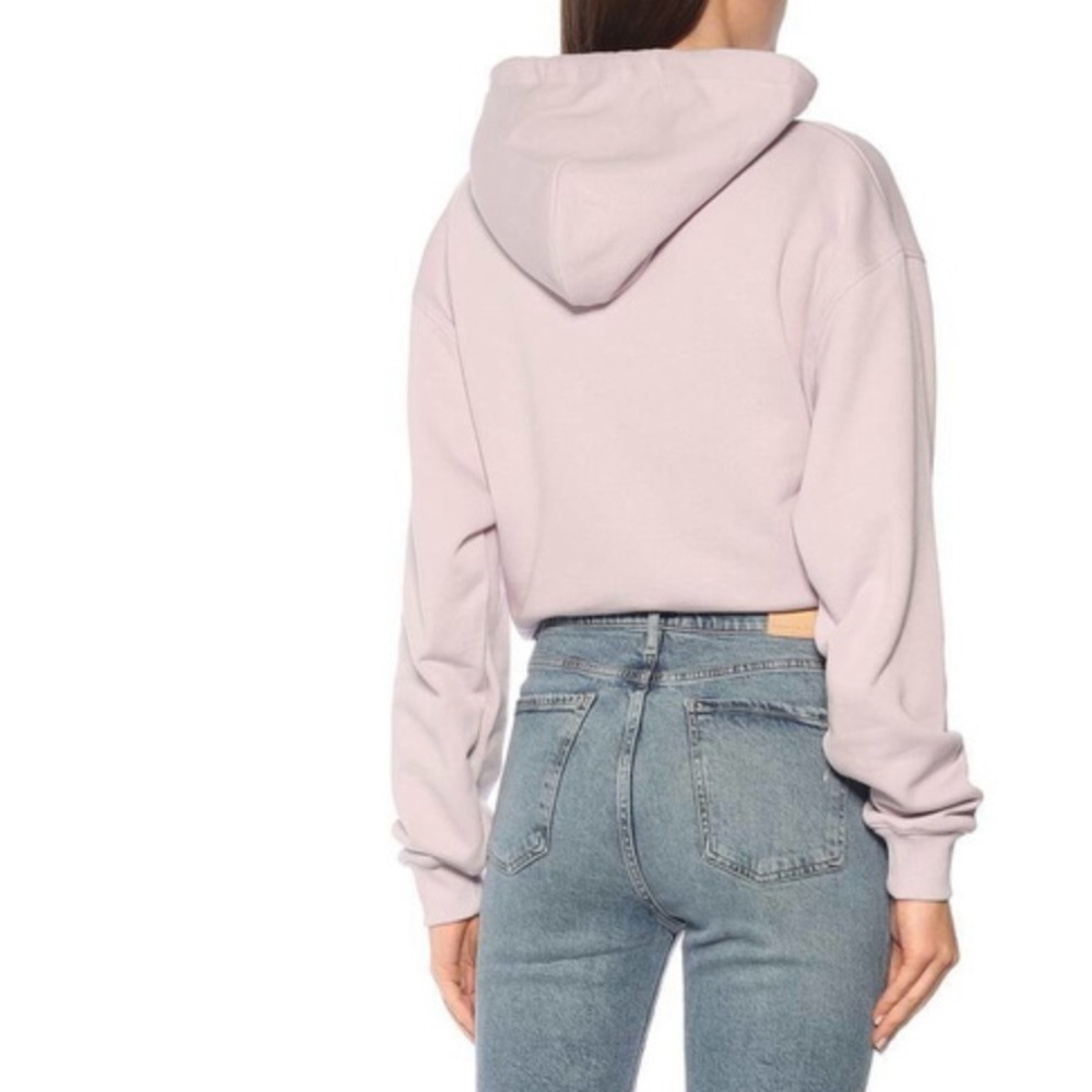 Acne Studios Dog Patch French Terry Hoodie Pullover Lilac Size Large - Picture 3 of 15